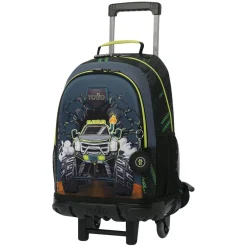 Clearance - Mochila con ruedas Monster Race L Material Escolar