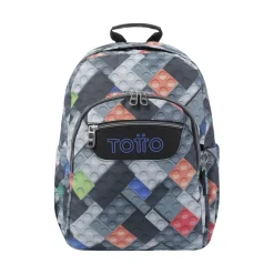 - Mochila escolar adaptable a carro bloques Acuareles*TOTTO Outlet