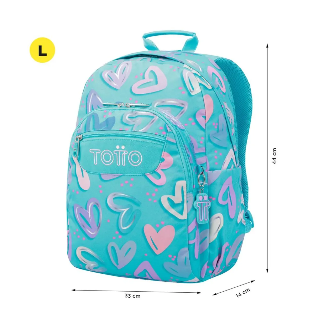 Sale - Mochila escolar adaptable a carro corazones pintados Acuareles Material Escolar