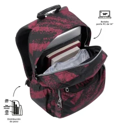 - Mochila escolar adaptable a carro tiza roja Acuareles*TOTTO Sale