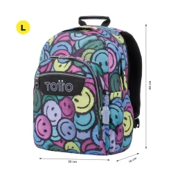 - Mochila escolar adaptable a carro emojis Acuareles*TOTTO Online