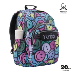 - Mochila escolar adaptable a carro emojis Acuareles*TOTTO Online
