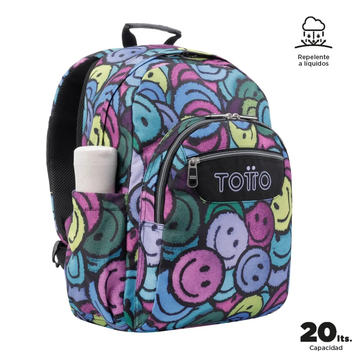 - Mochila escolar adaptable a carro emojis Acuareles*TOTTO Online
