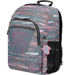 - Mochila escolar adaptable a carro Acuareles multicolor Jaspeado*TOTTO Outlet