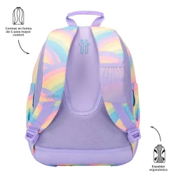 Outlet - Mochila escolar arcoíris Crayoles Material Escolar