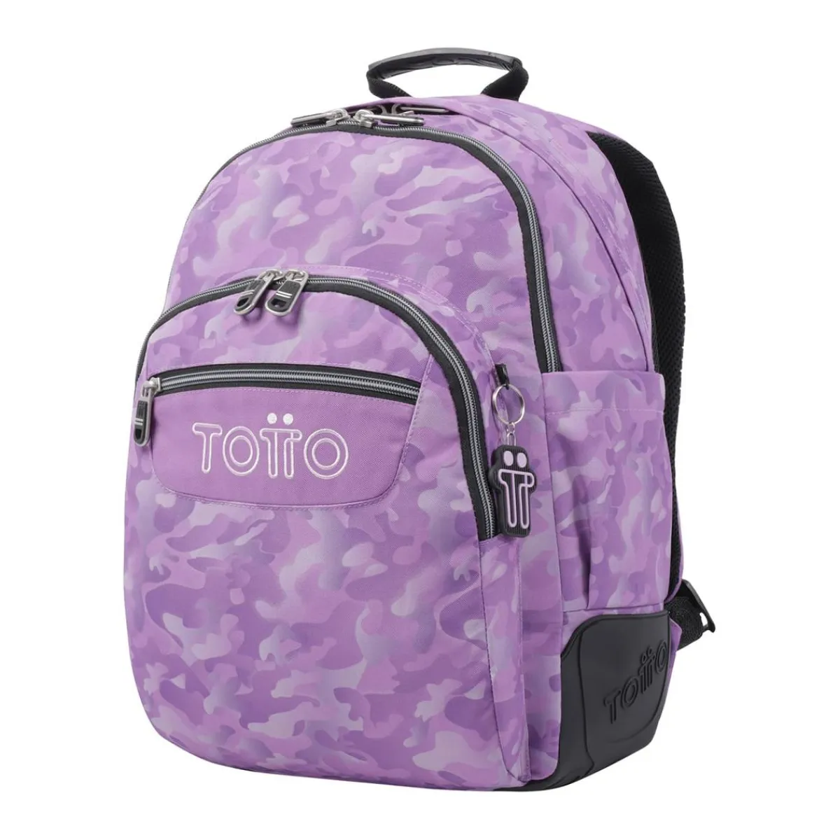 - Mochila escolar camuflaje rosa Crayoles*TOTTO