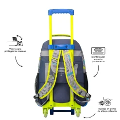 - Mochila escolar con ruedas grande Monark*TOTTO Clearance