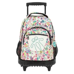 Sale - Mochila escolar con ruedas Renglones - Flores Material Escolar