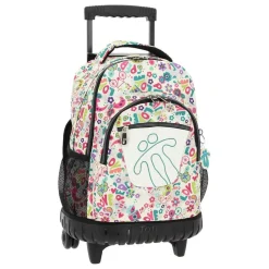 Sale - Mochila escolar con ruedas Renglones - Flores Material Escolar