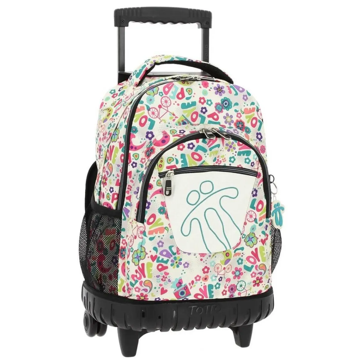 Sale - Mochila escolar con ruedas Renglones - Flores Material Escolar