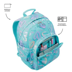 - Mochila escolar corazones pintados Crayoles*TOTTO Best