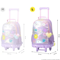- Mochila escolar con ruedas grande Emojy*TOTTO Clearance