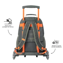 - Mochila escolar con ruedas grande Brawlmaster*TOTTO New