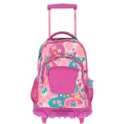 - Mochila escolar con ruedas Renglones - Roset Material Escolar