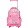 - Mochila escolar con ruedas Renglones - Rosa*TOTTO Sale