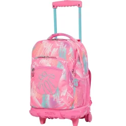 - Mochila escolar con ruedas Renglones - Rosa*TOTTO Sale