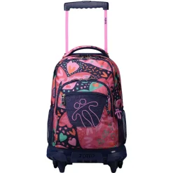 New - Mochila escolar con ruedas Renglones - Mega Material Escolar