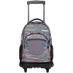 Sale - Mochila escolar con ruedas Renglones multicolor Jaspeado Material Escolar