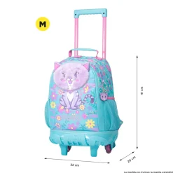 - Mochila escolar con ruedas mediana Tropyglam*TOTTO Outlet