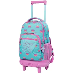 Sale - Mochila escolar con ruedas Resma multicolor Corazones Material Escolar