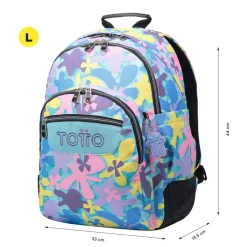- Mochila escolar flores hawaianas Crayoles*TOTTO Best