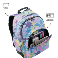 - Mochila escolar flores hawaianas Crayoles*TOTTO Best