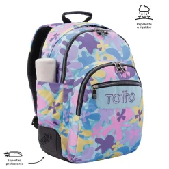 - Mochila escolar flores hawaianas Crayoles*TOTTO Best