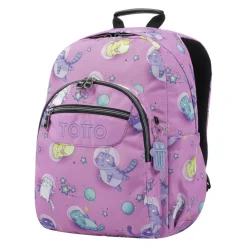 - Mochila escolar gatos astronautas Acuarela*TOTTO Clearance