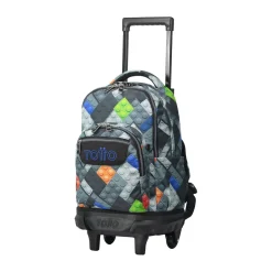 Outlet - Mochila escolar pequeña ruedas bloques Resma Material Escolar