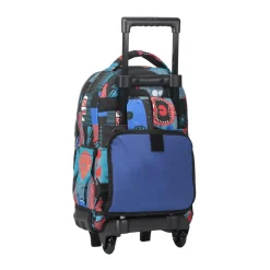 Hot - Mochila escolar pequeña ruedas cyber monstruos Resma Material Escolar