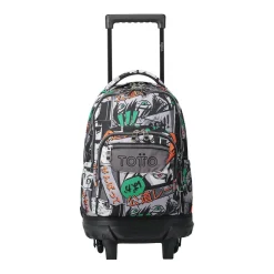 - Mochila escolar pequeña ruedas manga Resma*TOTTO New