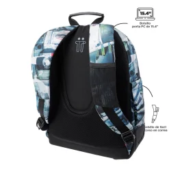 Hot - Mochila escolar postales y casetes Crayoles Material Escolar