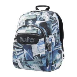 Sale - Mochila escolar postales y casetes Acuarela Material Escolar