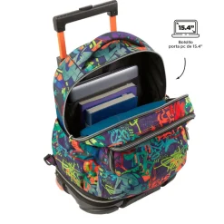 - Mochila escolar ruedas desmontable graffiti Tiza*TOTTO Sale