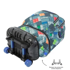 - Mochila escolar ruedas desmontable bloques Tiza*TOTTO Hot