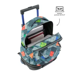 - Mochila escolar ruedas desmontable bloques Tiza*TOTTO Hot