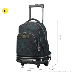 - Mochila escolar ruedas desmontable salpicado color Tiza*TOTTO Clearance