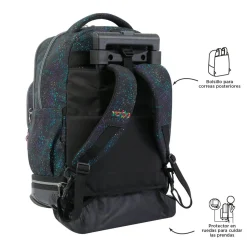 - Mochila escolar ruedas desmontable salpicado color Tiza*TOTTO Clearance