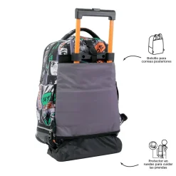 - Mochila escolar ruedas desmontable manga Tiza*TOTTO Discount