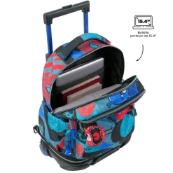 - Mochila escolar ruedas desmontable cyber monstruos Tiza*TOTTO Hot