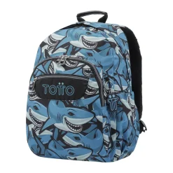 Online - Mochila escolar tiburones Acuarela Material Escolar