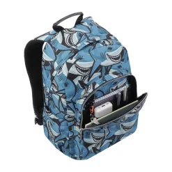 Online - Mochila escolar tiburones Acuarela Material Escolar