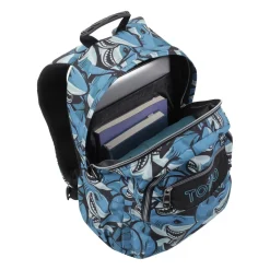 Online - Mochila escolar tiburones Acuarela Material Escolar