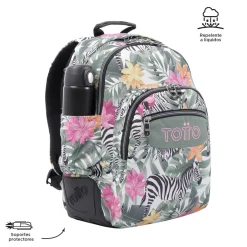 - Mochila escolar tropical cebras Crayoles*TOTTO Sale