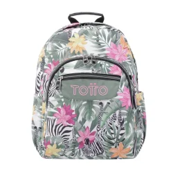 - Mochila escolar tropical cebras Acuarela*TOTTO Hot