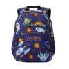 New - Mochila Gommas Space Blue Material Escolar