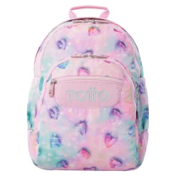 Online - Mochila Rayol Glitter Shiny Heart Material Escolar