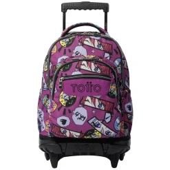 Clearance - Mochila Renglones con ruedas Kitsune Material Escolar