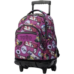 Clearance - Mochila Renglones con ruedas Kitsune Material Escolar