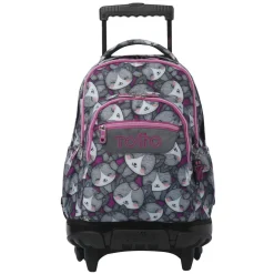 Outlet - Mochila Renglones con ruedas Kitten Rose Material Escolar